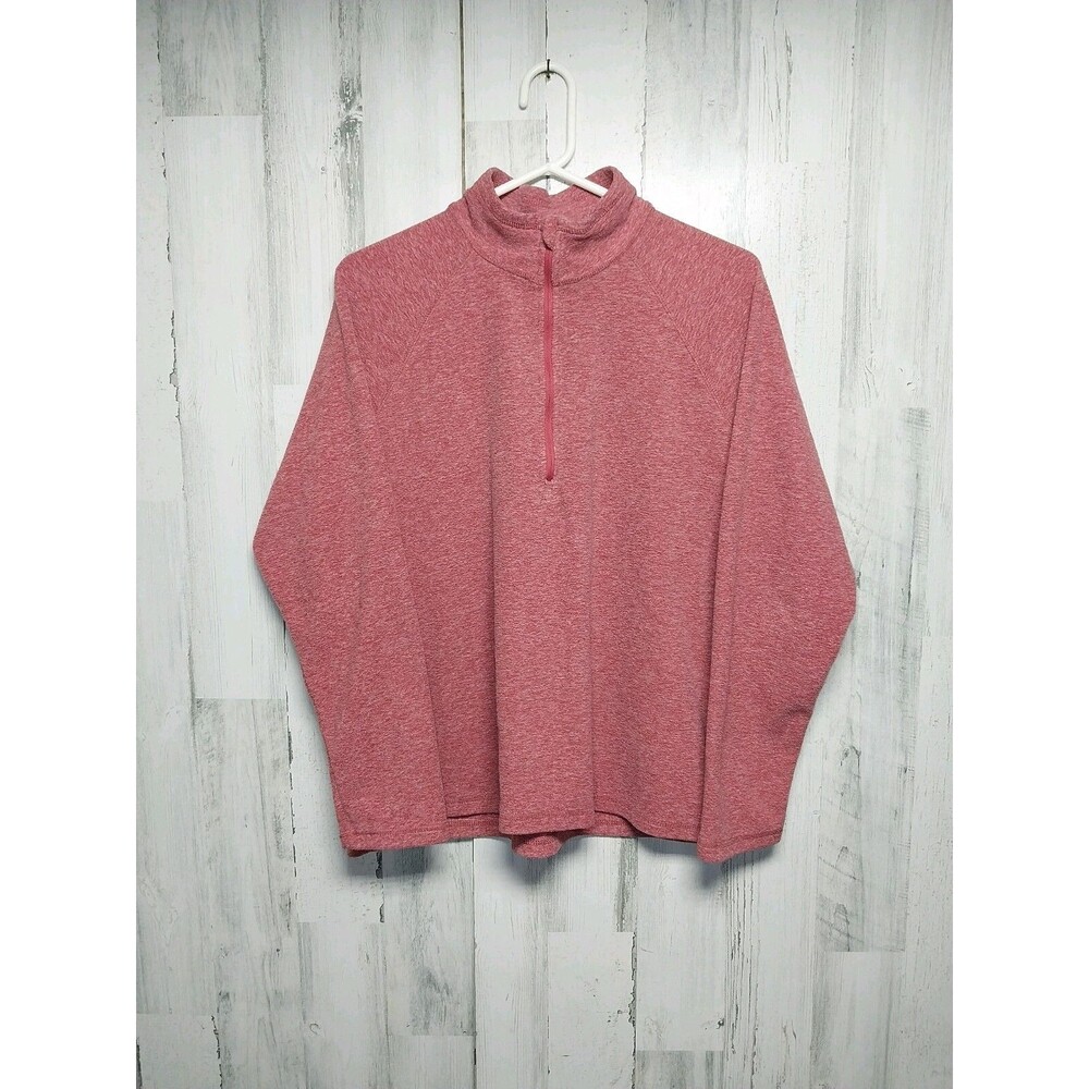 Eddie Bauer Women's XL Salmon 1/4 Zip Pullover